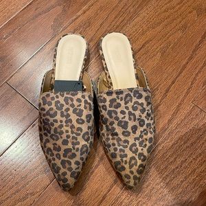 Leopard slip Ons
